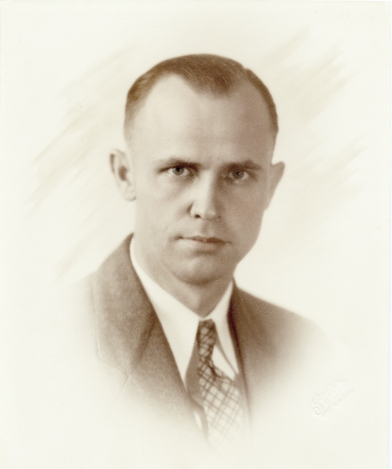 Elmo Henry Brown, paternal grandfather, portrait